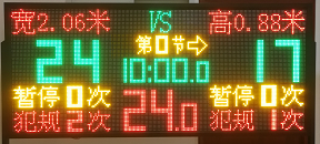 Medium sized multifunctional electronic scoreboard