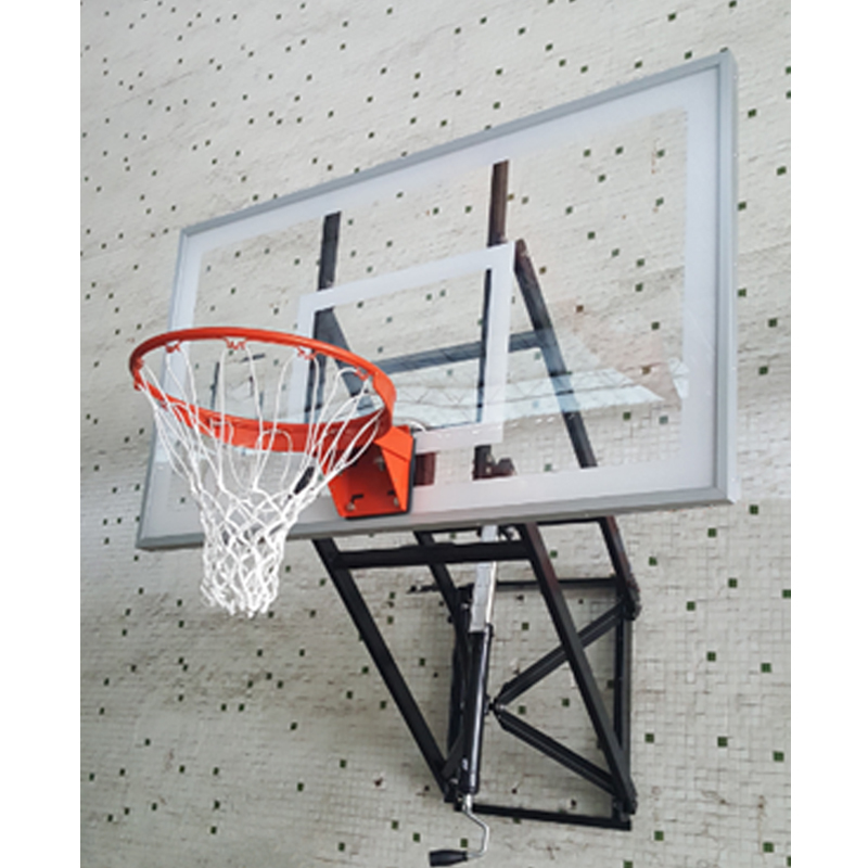 New wall mount tempered glass backboard basketball stand for sale LDK10015A