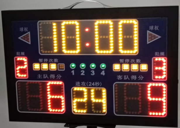 Small multifunctional electronic scoreboard