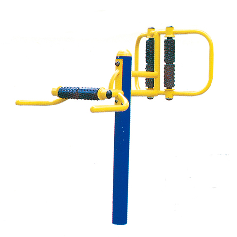 Outdoor fitness equipment waist and back massager for park