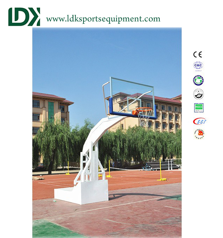 Soportes hidráulicos aro de baloncesto baloncesto al aire libre