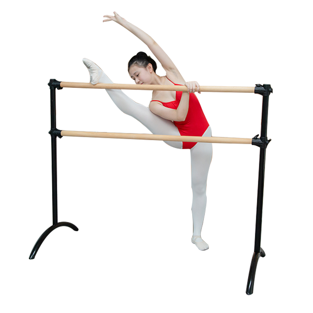 Adjustable Portable Freestanding Ballet Barre Bar with Carry Bag and Stretch Band and Turning Board