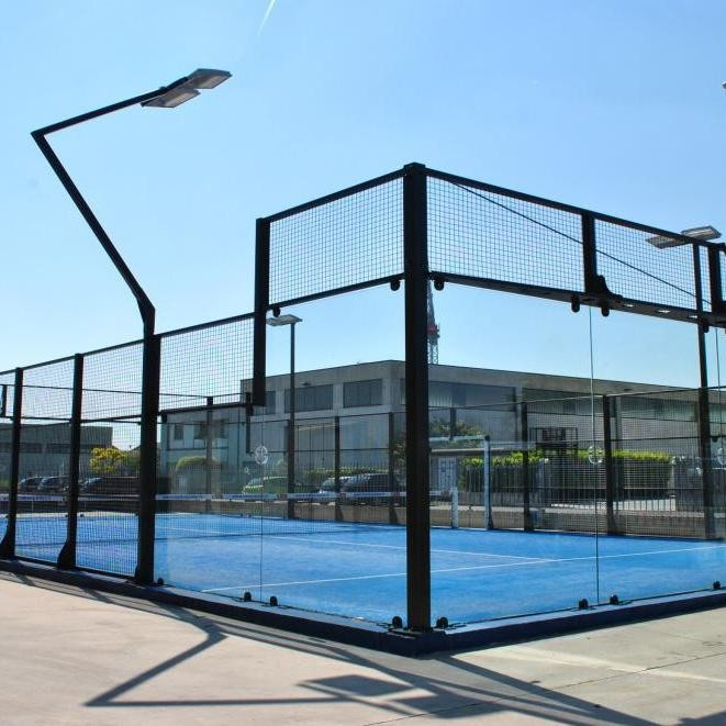LDK Sports Equipment China Manufacturer Panoramic Tennis Court Outdoor Sport Padel Tennis Court with roof cover