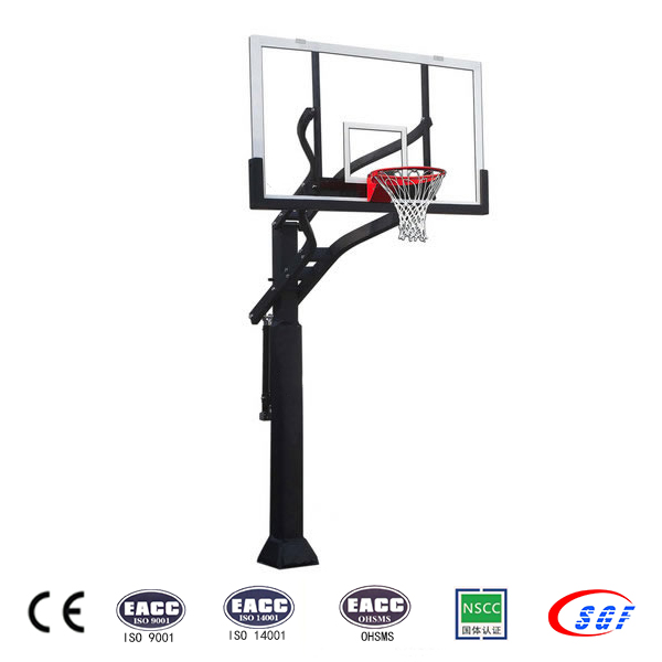 Caliente la venta de vidrio templado hidráulico eléctrico equipos deportivos de baloncesto