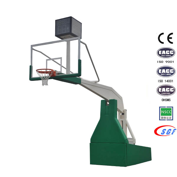 Portable basketball hoop and stand system with basketball ring