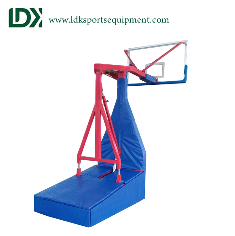 hydraulic portable best adjustable 8ft basketball hoop height