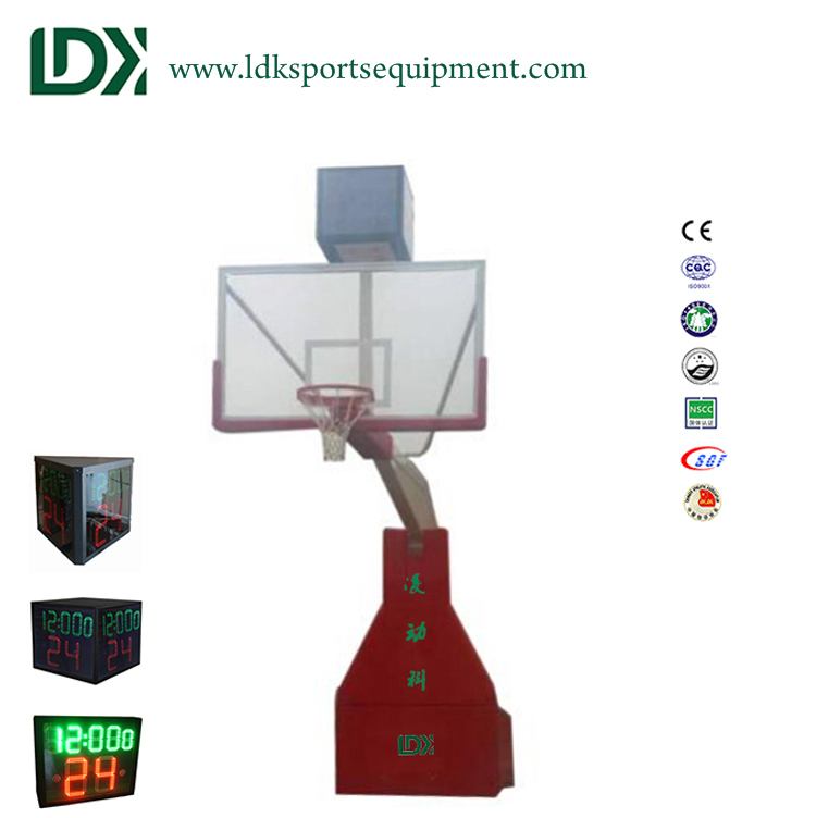 Professional electronic Hydraulic basketball goal portable basketball goal
