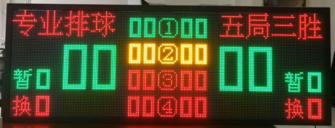 Volleyball electronic scoreboard
