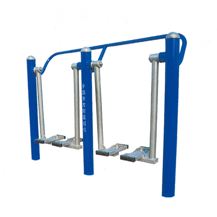 Double air walker fitness equipment outdoor exercise in park