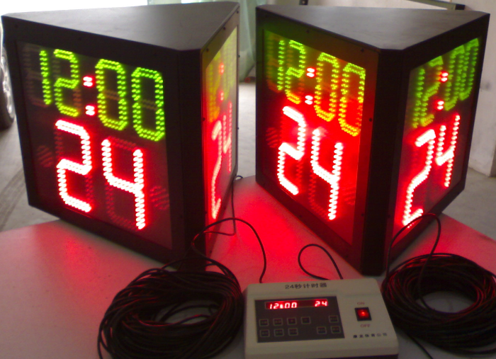 24 seconds shot clock (3 sides)