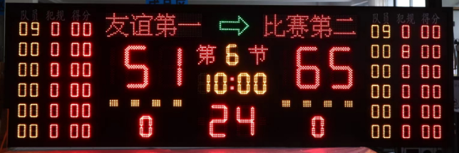 Large multifunctional electronic scoreboard