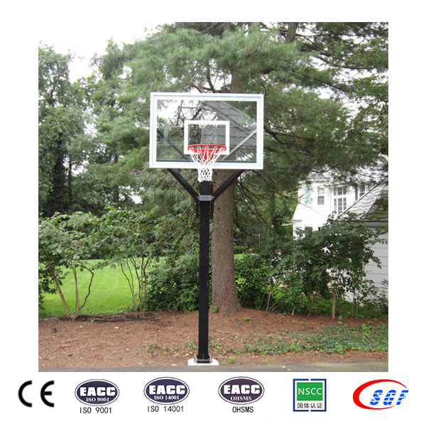 Adjustable Residential Basketball System Inground Basketball Hoop