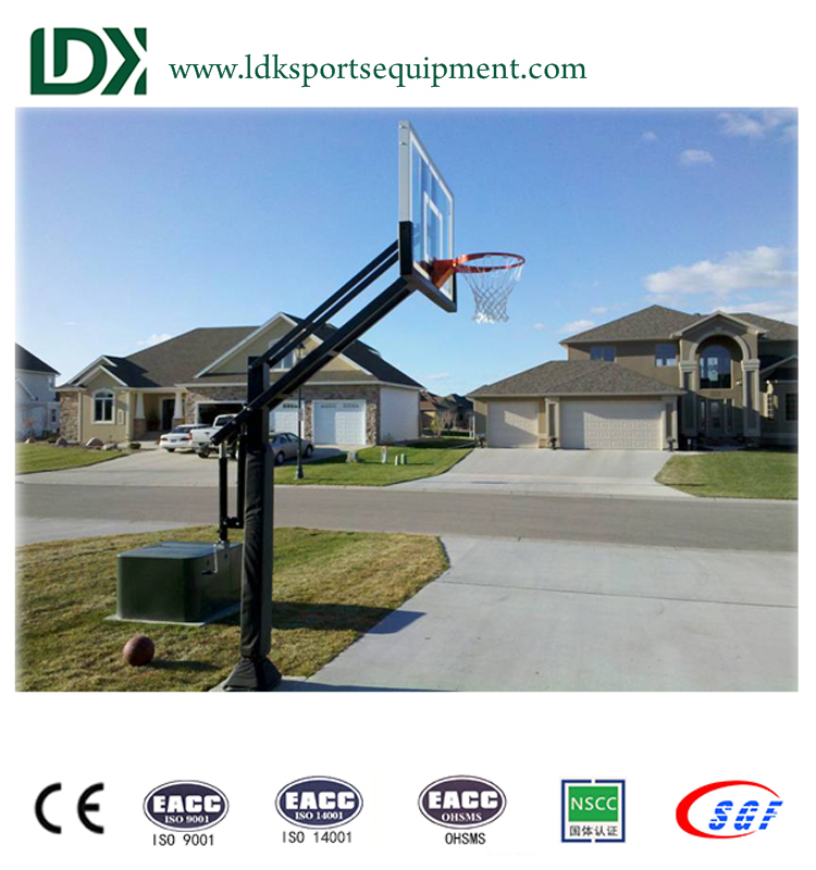lifetime 54 adjustable  height basketball hoop