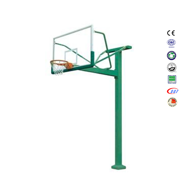 lifetime fixed height in ground basketball hoop  