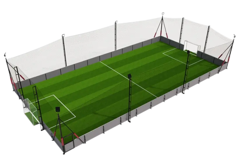 Customized Soccer Cage Football Field Sports Pitch Indoor Futsal Court Soccer Players On Field