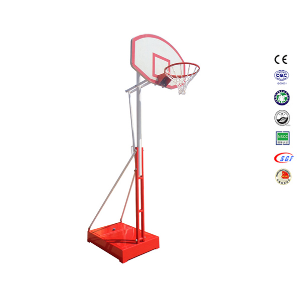 Height adjustable portable basketball hoop custom