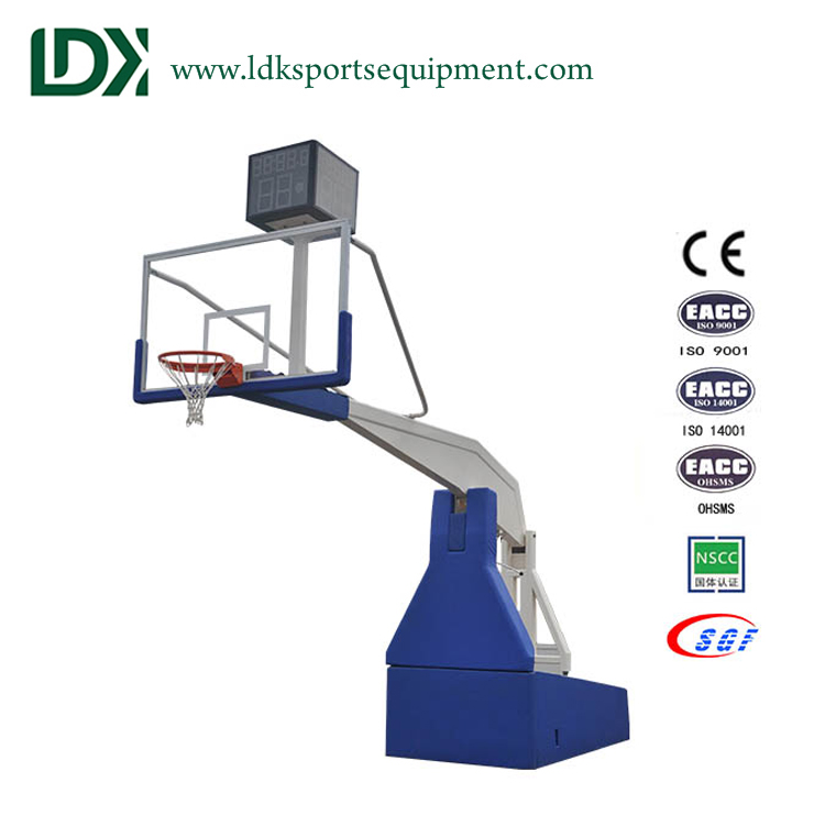 Best quality tempered glass backboard basketball hoops stand for sale 