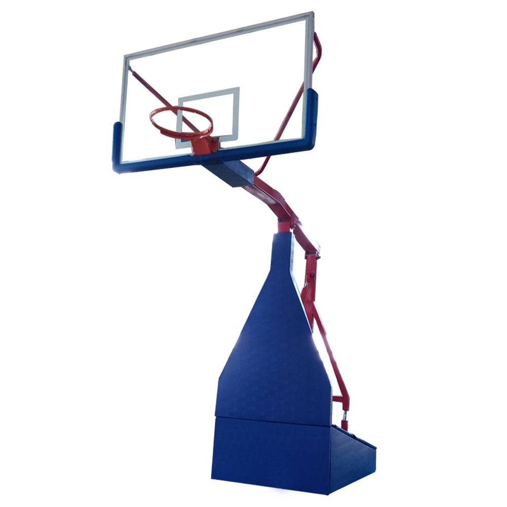Portable hydraulic basketball system