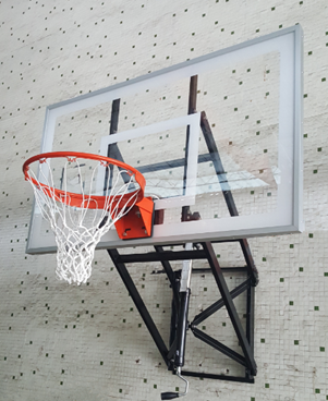 wall mounted basketball stand