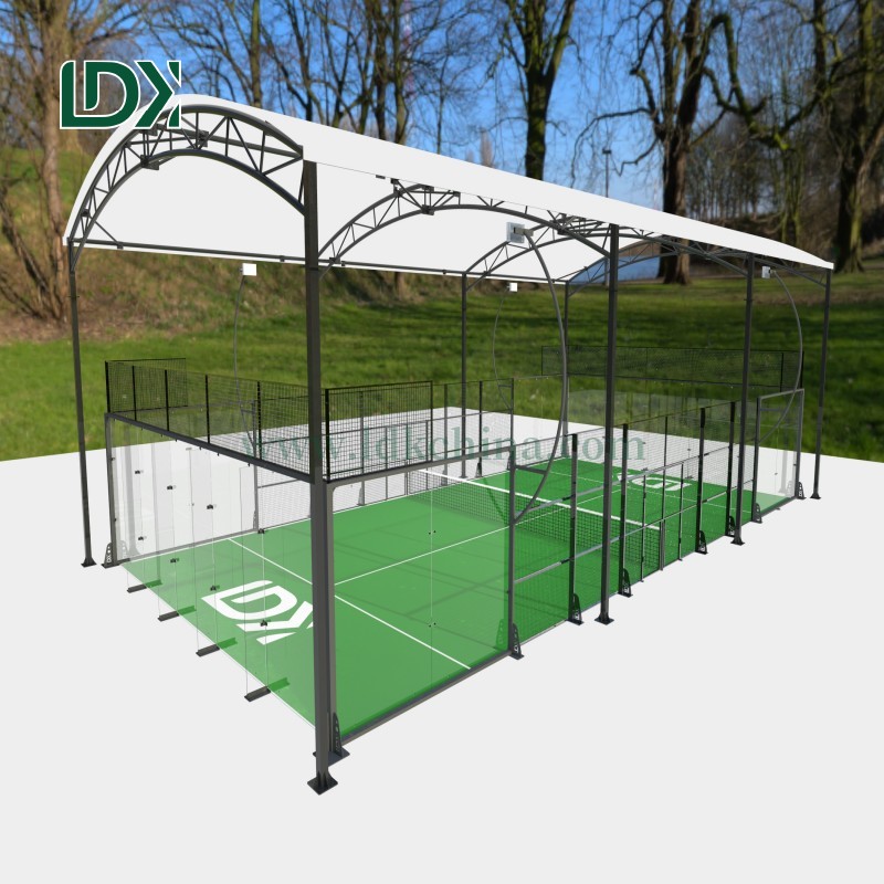 Hot-Selling Newly Designed LDK Panoramic Padel Court with Roof Ideal for Training & Competition