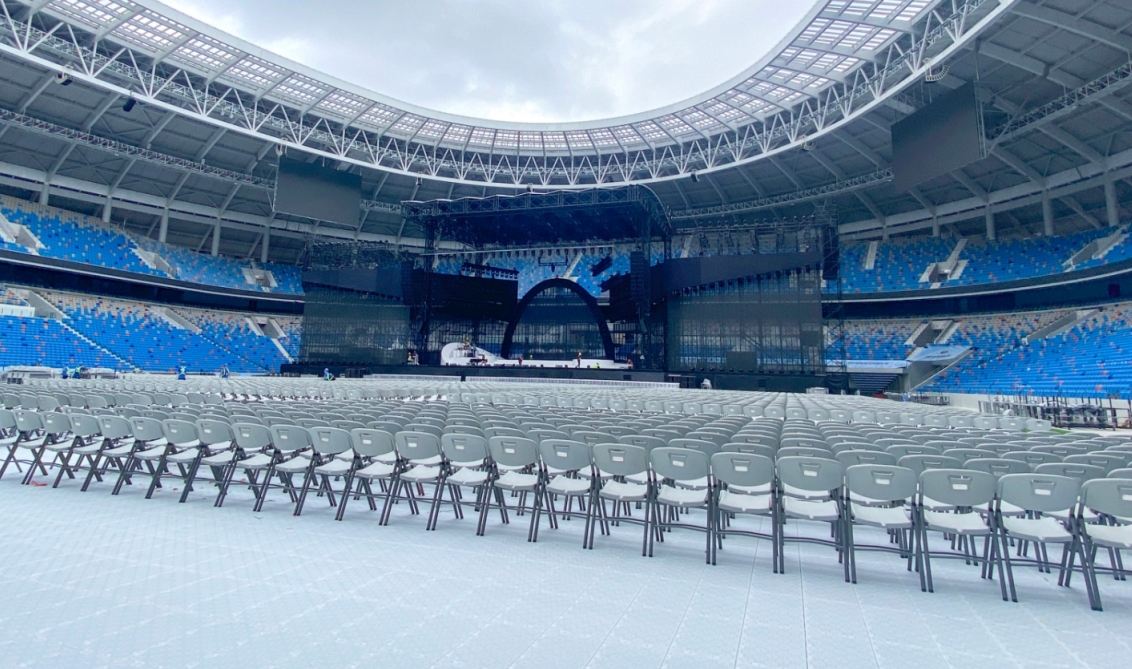 Turf Protection Flooring LDKCP01-15-Ton Load-Bearing Grass Guard Mat Breathable Non-Slip Outdoor Event Floor Mat LDK