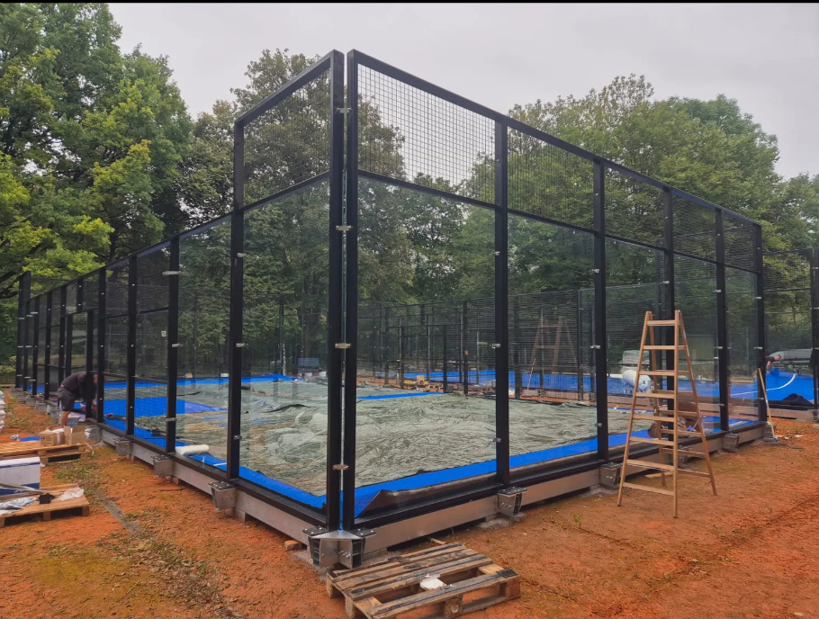 Outdoor/Indoor Padel Tennis Court for Sale - Custom Full Panoramic Cancha & Sports Equipment Manufacturer