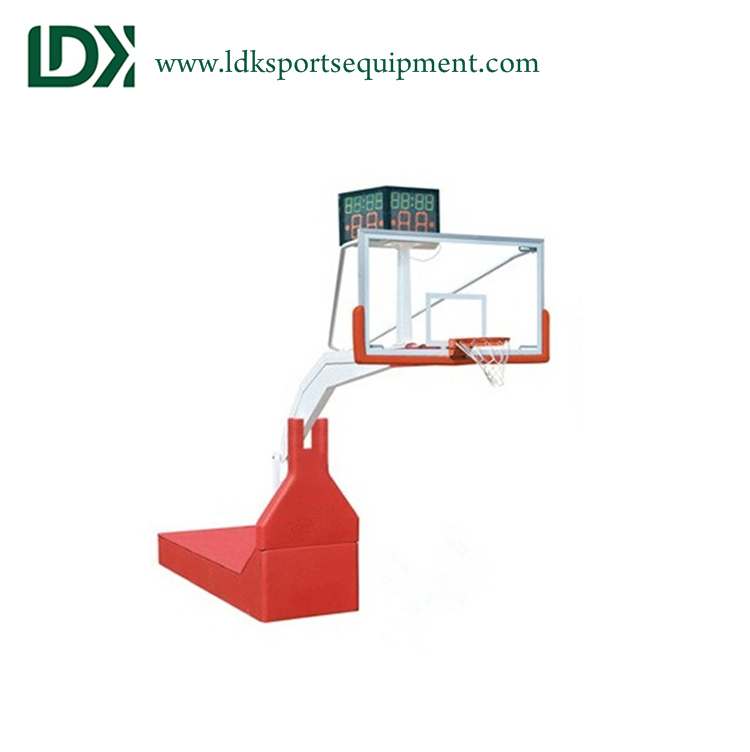 Cheap portable hydraulic basketball hoop and system