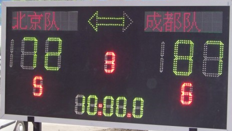 Medium electronic scoreboard