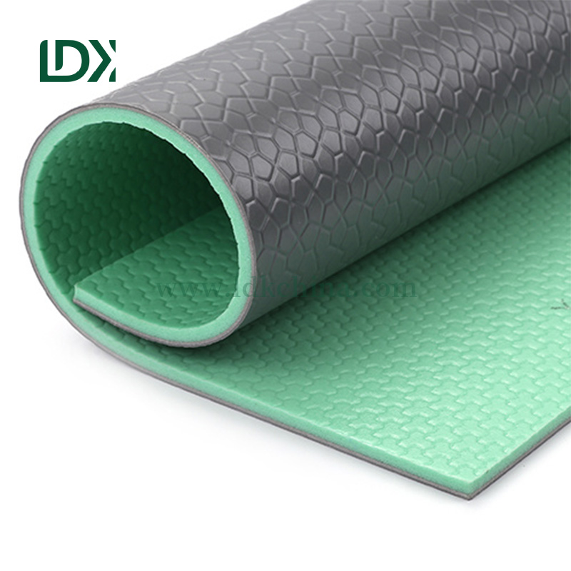 LDK PVC Floor for Indoor Volleyball Badminton OEM Logo For Table Tennis Basketball Court Glue Plastic PVC Sports Floor