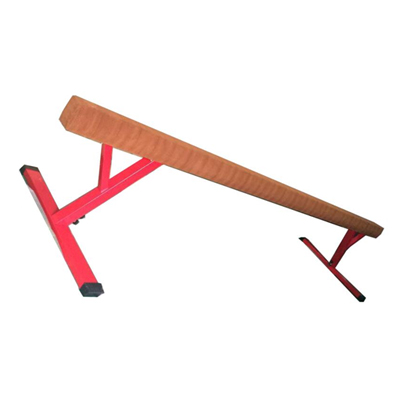 Barra de aluminio superficie de cuero antideslizante oval de viga de equilibrio de gimnasia