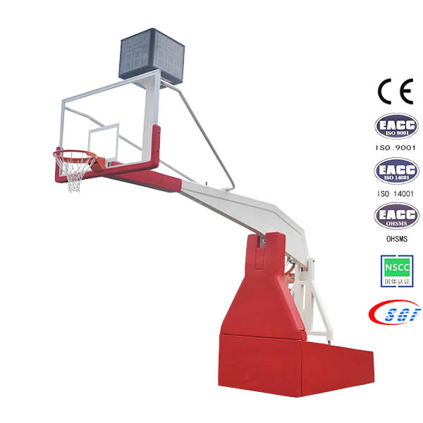 Purchase toughened glass backboard indoor basketball stand