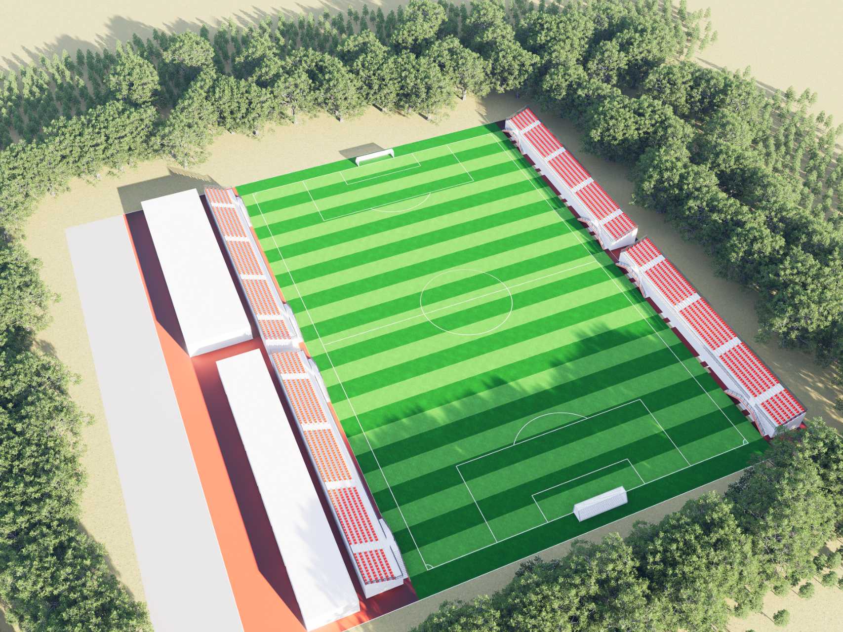 Customized 5-a-side & 7-a-side Outdoor Cage Football Fields Professional Football Training Equipment & Court Solution