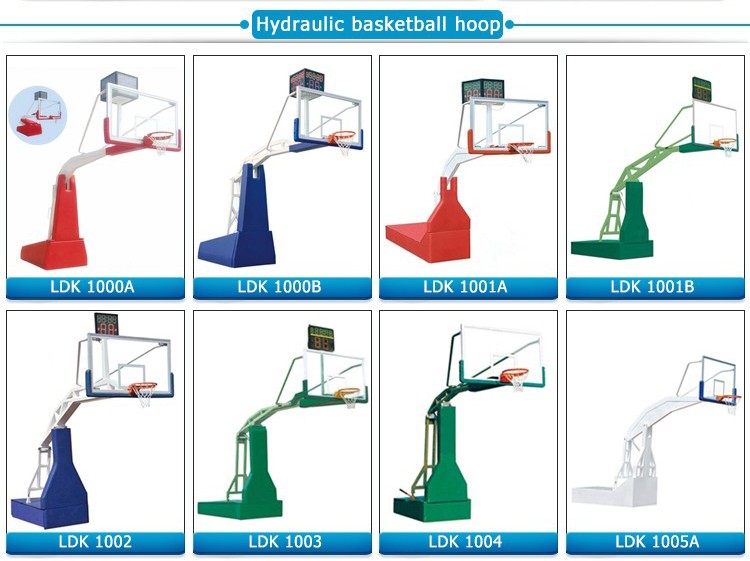 stand alone  Manual  Hydraulic Basketball hoop and stand