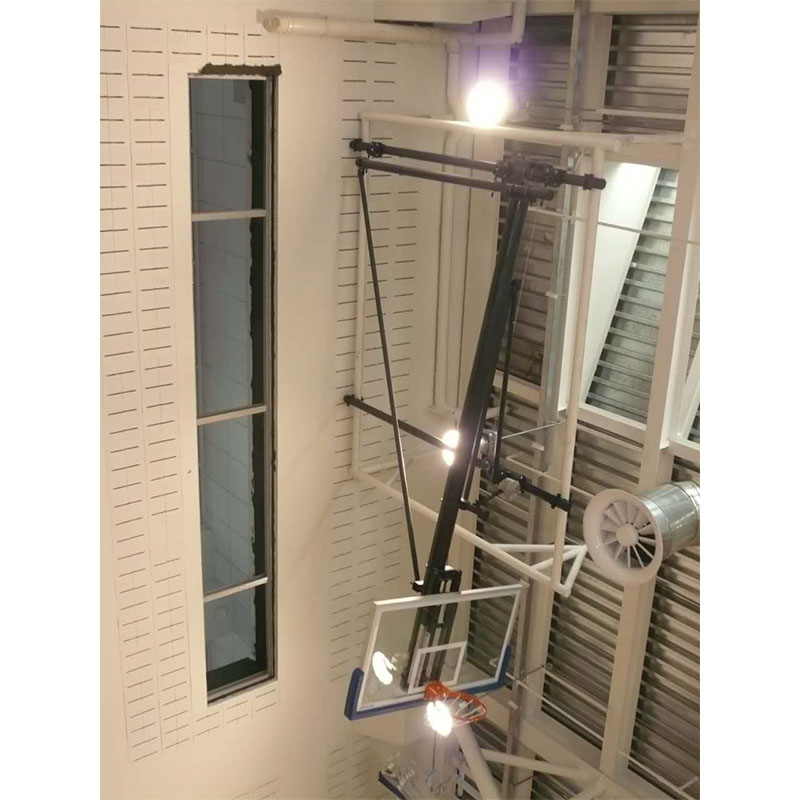 High grade ceiling basketball system roof basketball goal post