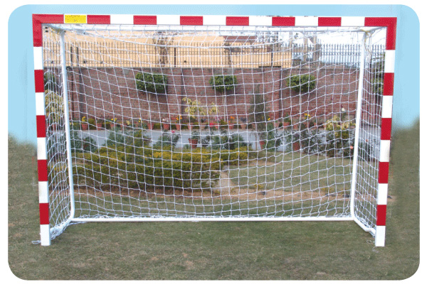 What are football goal posts made of