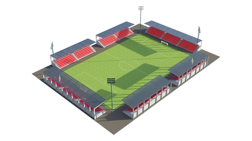Customized professional outdoor standard football field
