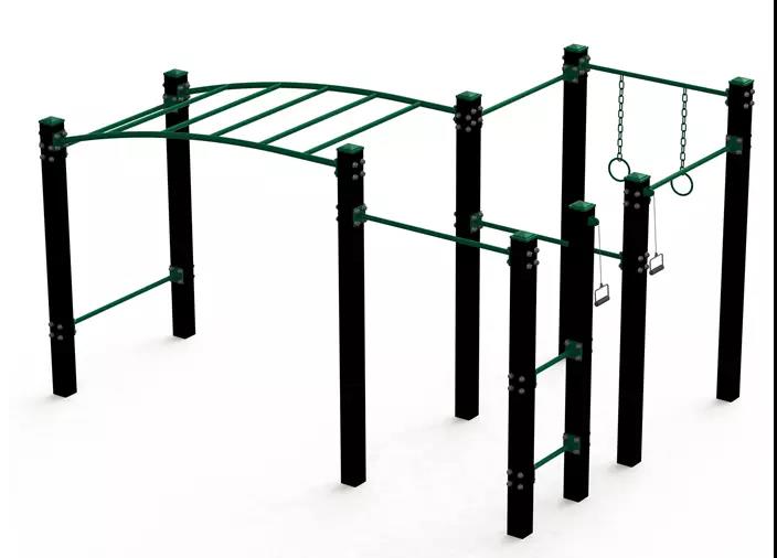 Garden fitness strength training equipment monkey bar workout
