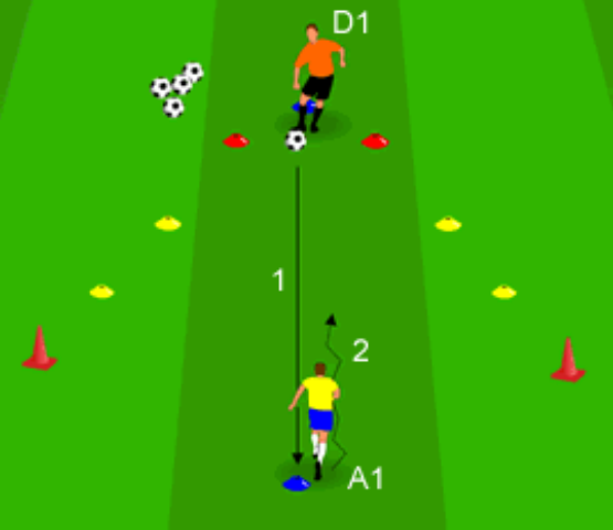 1 on 1 personal soccer training session