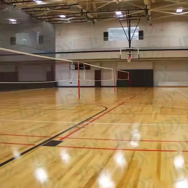 Top – Notch High – End Hard Maple Sports Wooden Floor for Indoor Basketball Competitions – FIBA Certified