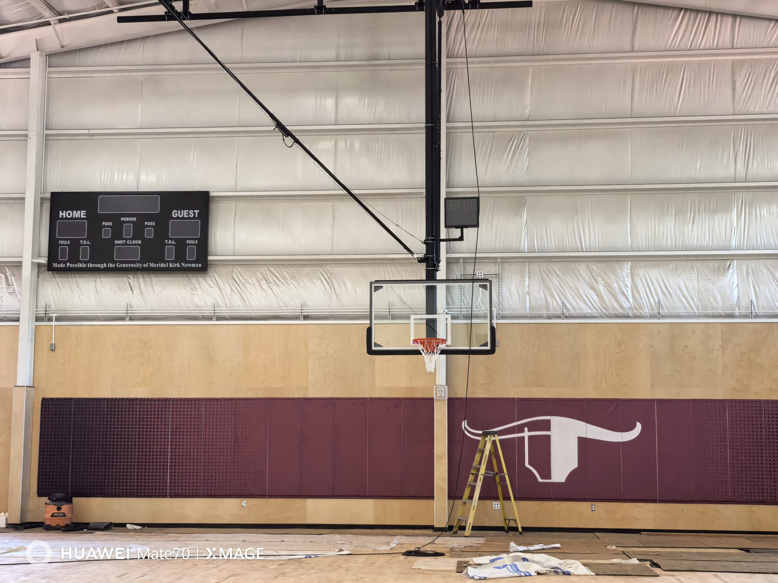 Tempered Glass Ceiling Basketball Hoop – Electrically Movable & Foldable Manual Mounted Stand