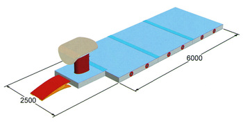 Gymnastic exercise mats dedicated vaulting horse mats