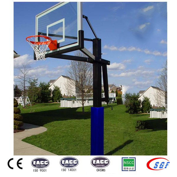 Top selling height adjustable basketball stand in-ground basketball stand