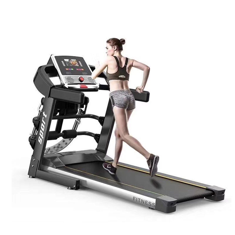 Latest Sports Equipment Slim Foldable Treadmill Belt Black Gym Fitness Shock Absorber Treadmill With Heart Rate Sensor