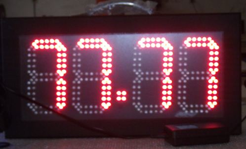 Track and field, conference speech shot clock (4 digits)
