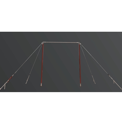 Spring Steel Gymnastics Bar Adjustable Indoor Horizontal Bar For Training