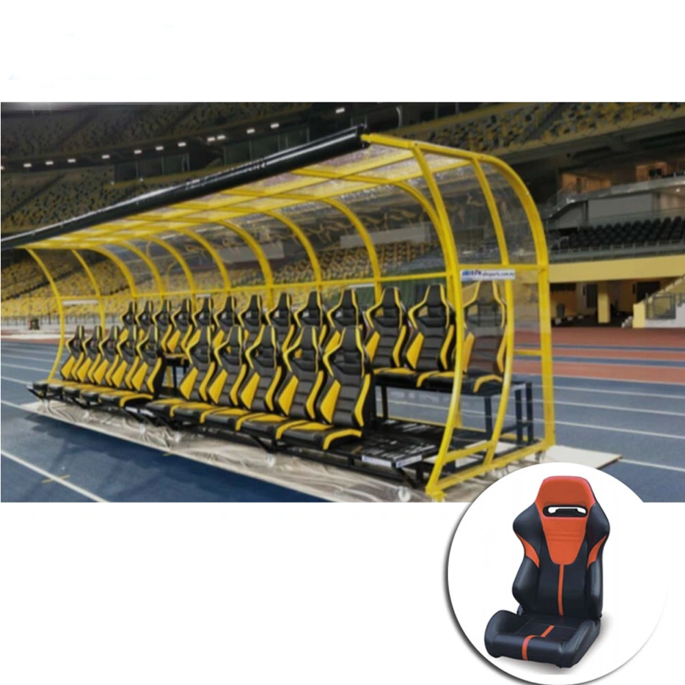Custom foldable double row football field substitute bench