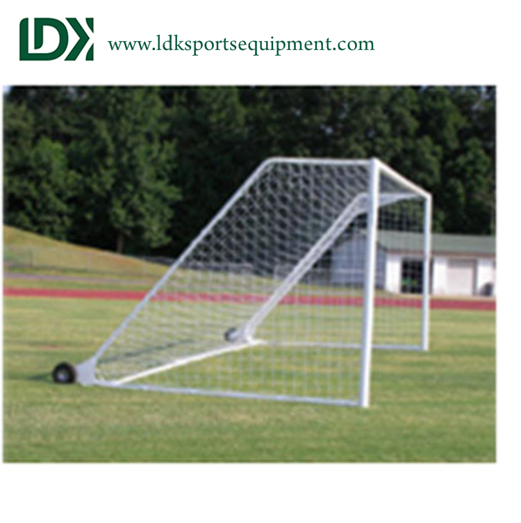 Aluminum pop up soccer goal with wheels