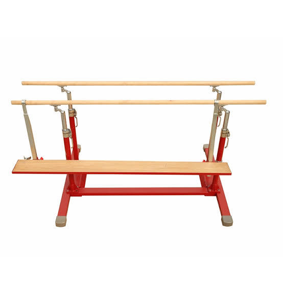 Professional Gymnastics Parallel Bars Protection Bench | Adjustable Training Bench for Gymnastics Clubs