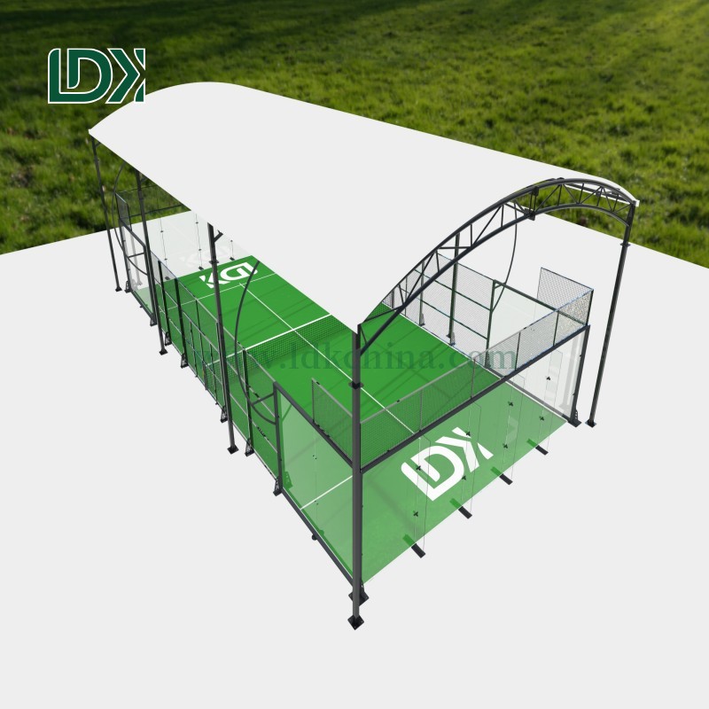 Newly Designed LDK Panoramic Roofed Padel Court Perfect for Training and Competitive Matches Best-Selling Now