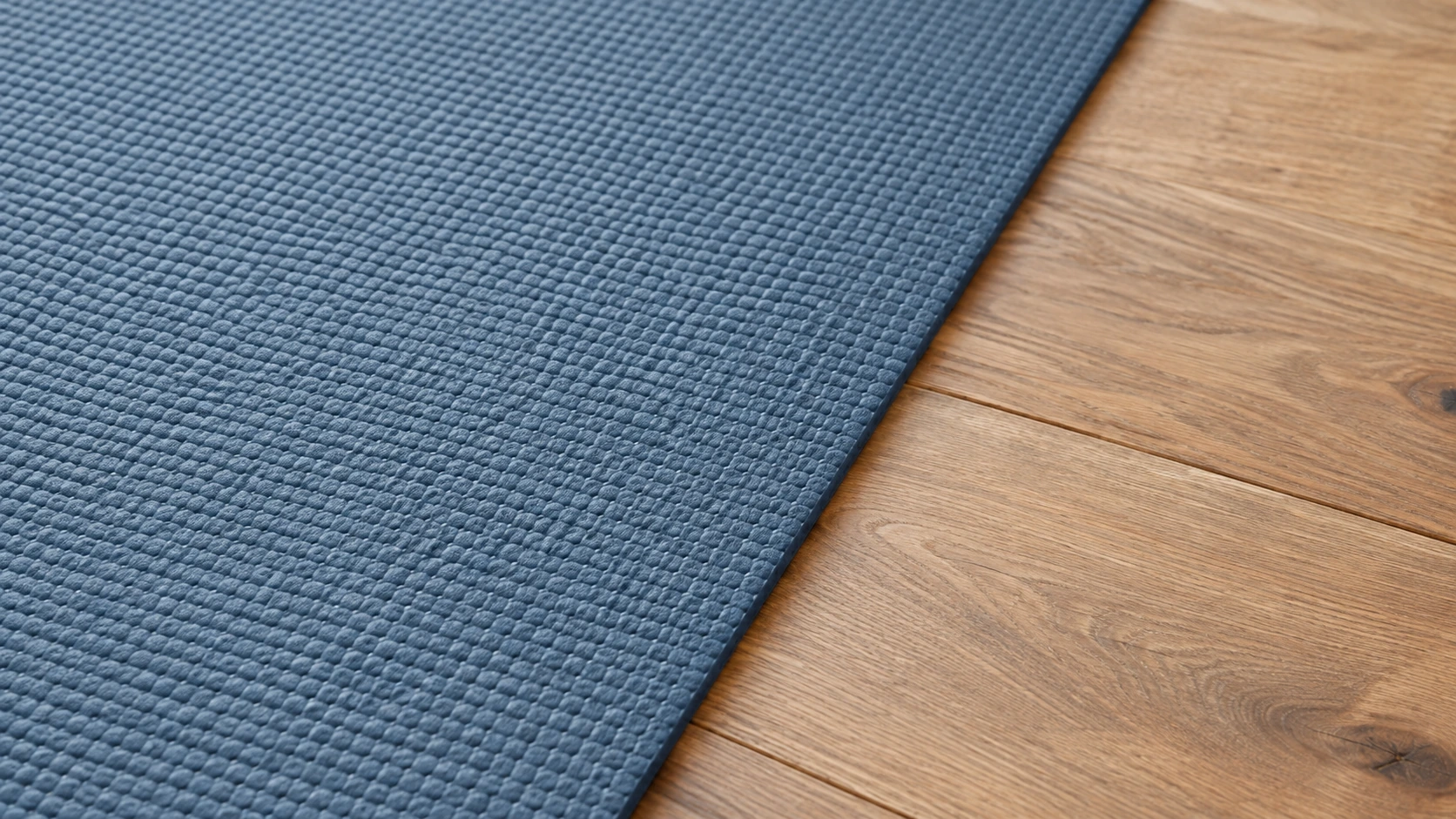 Close-up yoga mat surface texture